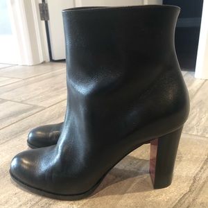 Authentic Christian Louboutin Ankle Booties, Black